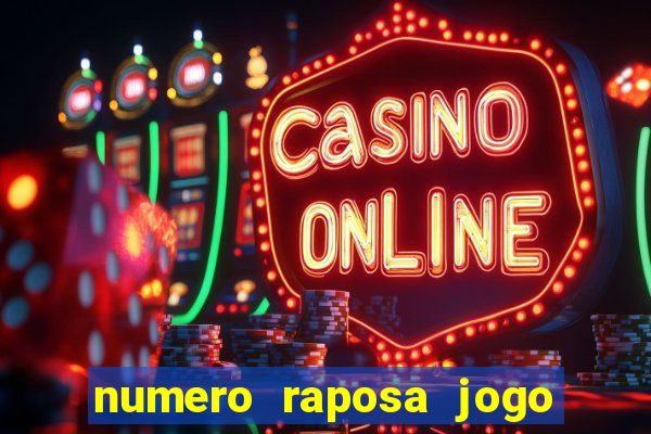 numero raposa jogo do bicho